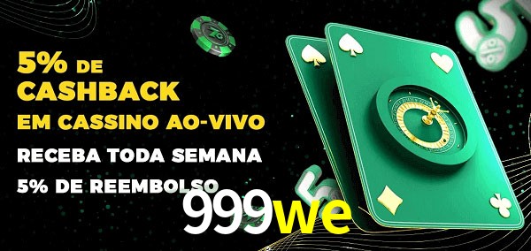 Promoções do cassino ao Vivo 999we